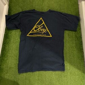 Obey Dark Blue Long Sleeve with White Logo